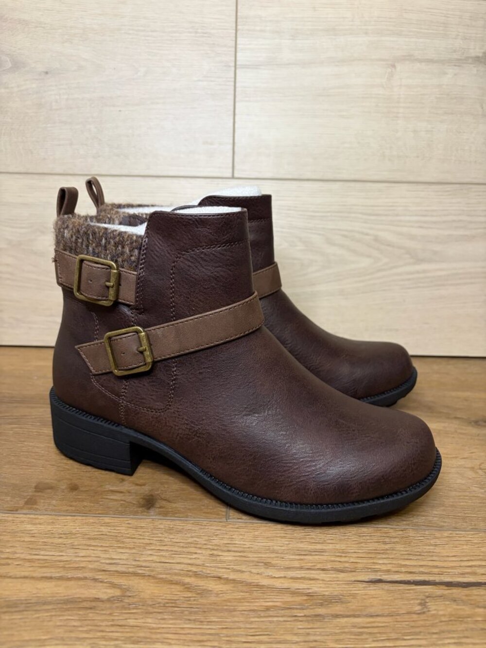 Easy Works By Easy Street Kourt Ankle Boots Women’s Brown 8.5M